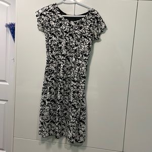 Black and white dress